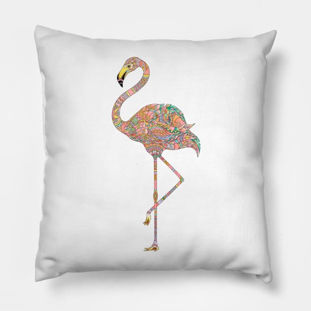 Flamingo Pillow by Mako Design 