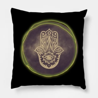 Sepia Hamsa Hand Pillow