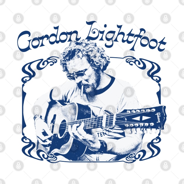 Gordon Lightfoot / Retro Style Country Fan Design by DankFutura