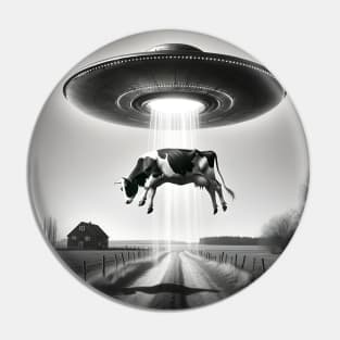 UFO Cow Abduction Pin