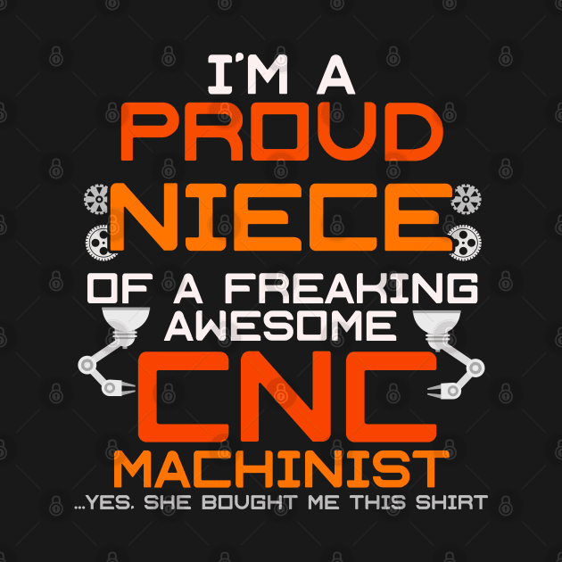 CNC Machinist Funny T-Shirt Hard Work Machine Operator by lateefo