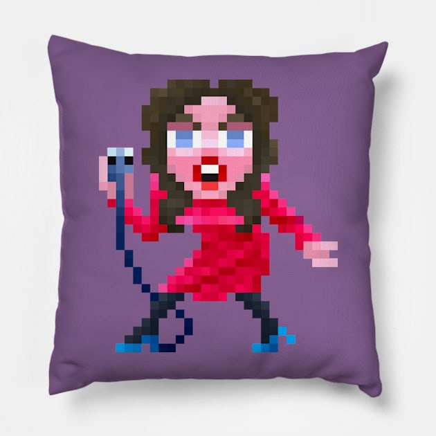 Ellen Aim Pillow by badpun