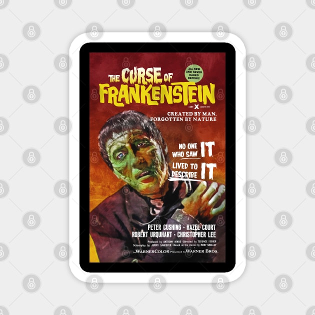 Curse of Frankenstein Magnet by UnlovelyFrankenstein