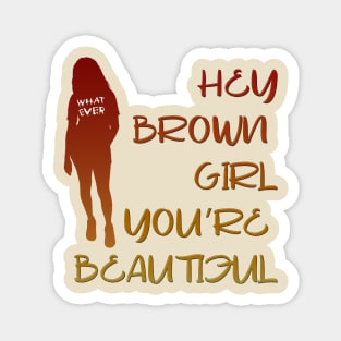 Beautiful Brown Girl Magnet