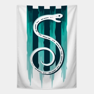 Snake medieval banner flag Tapestry