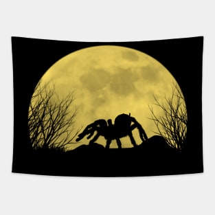 Spider tarantula under the moon Tapestry