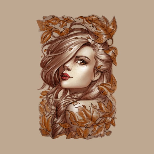 Autumn Leaves Girl by sabine_rich