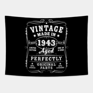 Vintage 80th Birthday Decorations Funny 1943 80 Birthday Tapestry