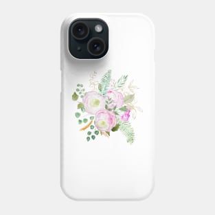 pink eustoma flowers arrangement Phone Case