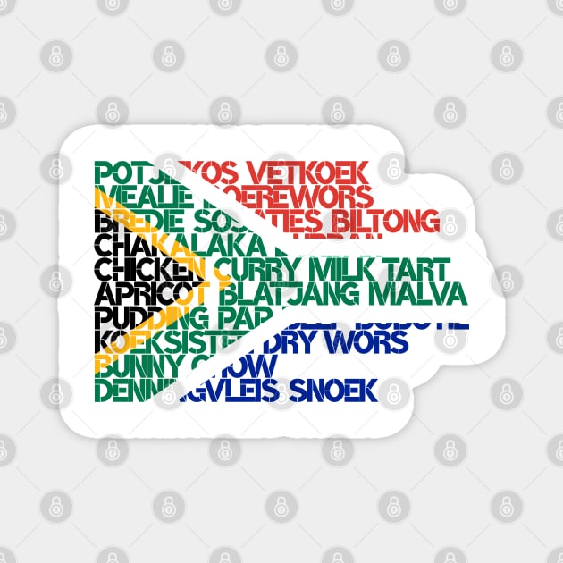 South Africa Food Map Magnet by BraaiNinja