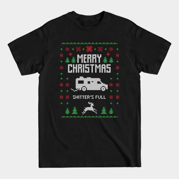 Disover Merry Christmas Shitter's Full Funny Ugly Christmas Sweater Gift - Merry Christmas Shitters Full - T-Shirt