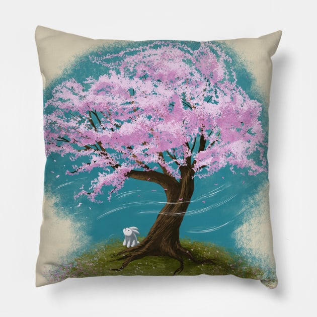 Cherry Blossom Pillow by Raging Sockmonkey