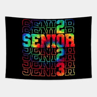 Senior Graduation Gift Men Girl Class of 2023 Senior Tie Dye Tapestry