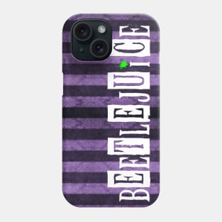 Beetlejuice Purple and Black Lace Facemask Phone Case