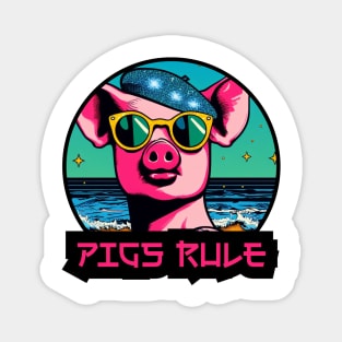 pigs rule Magnet