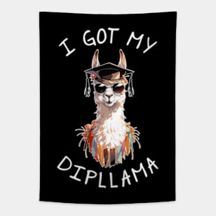 I Got My Dipllama Tapestry