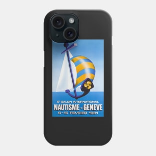 5e Salon International Nautisme, Genève, Poster Phone Case