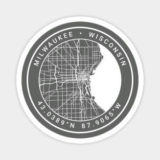 Milwaukee Map Magnet