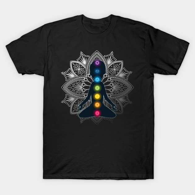 chakra Meditation Yoga Design - Chakra Yoga - T-Shirt