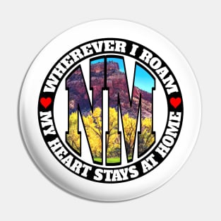 Heart Stays Home - New Mexico Pin