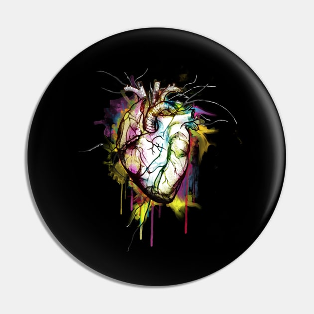 Anatomical Heart 9 Pin by Collagedream