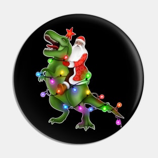 Happy holidays Santa on trex Pin