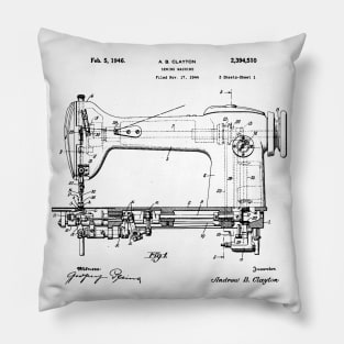Sewing machine Patent, sewing lover gift idea, sewing machine present Pillow