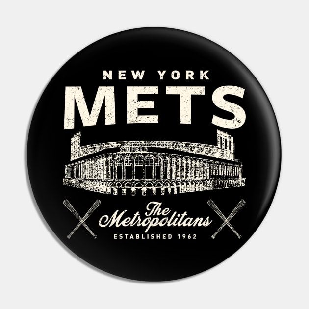 Vintage New York Mets by Buck Tee Pin by Buck Tee