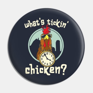 Funny Chicken with Sunglasses Pin