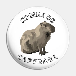 Comrade Capybara Pin