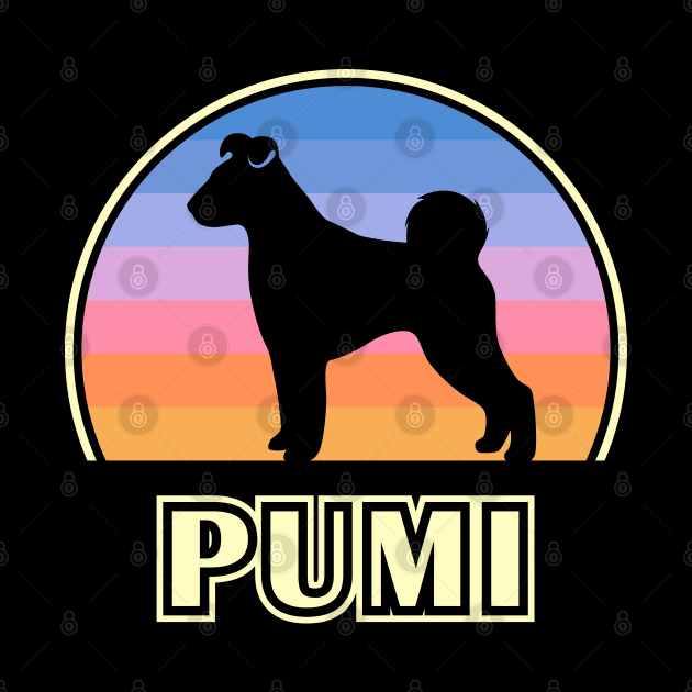 Pumi Vintage Sunset Dog by millersye