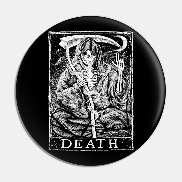 Death Tarot Card Pin by pa2rok