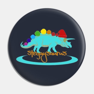 Stegaysaurus Santa Pin