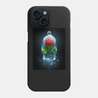 Red Rose under the Crystal Dome Phone Case