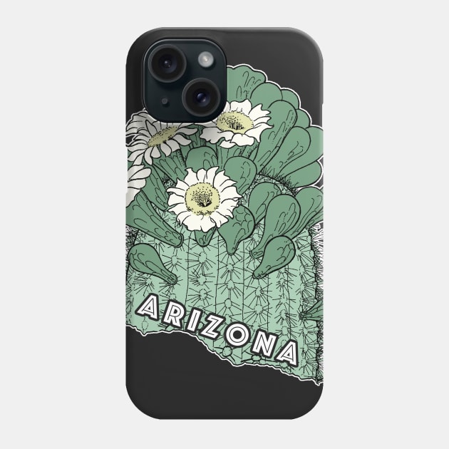 Arizona State Flower - Saguaro Cactus Phone Case by encyclo