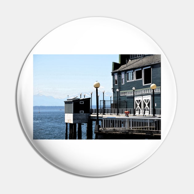 Downtown Pier Pin by KirtTisdale