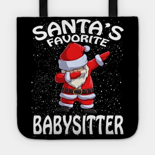 Santas Favorite Babysitter Christmas Tote