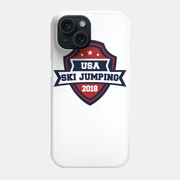 USA Ski Jumping Pyeongchang 2018! Phone Case by OffesniveLine