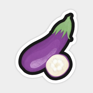 Eggplant Veggie Sticker Magnet