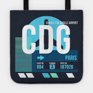 Paris (CDG) Airport // Sunset Baggage Tag Tote