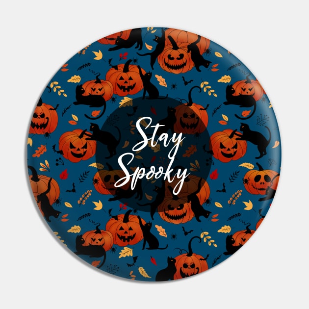 Stay Spooky - Halloween print Pin by Unalome_Designs