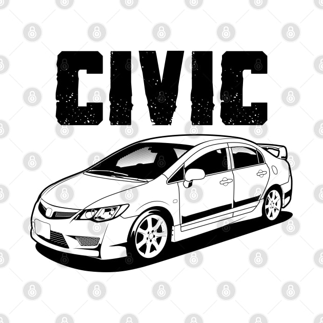 Civic FD2 (white) by squealtires