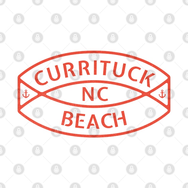 Currituck Beach, NC Summertime Vacationing Anchor Ring by Contentarama