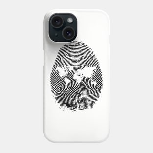 World Fingerprint Design Gift Phone Case