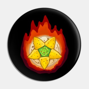 Satanic nachos, Fire version Pin