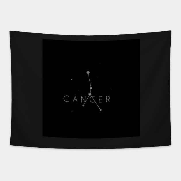 Zodiac sign constellation - cancer Tapestry by Ranp