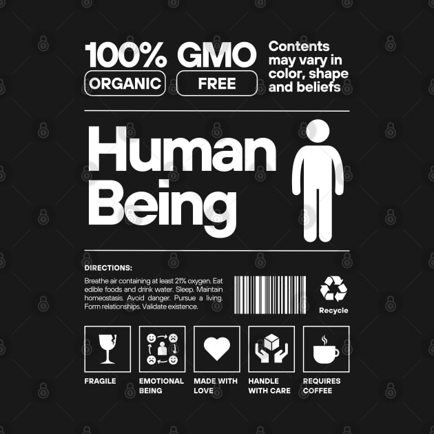 100% Human, instructions for living by Teessential