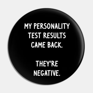 Personality Test Pin