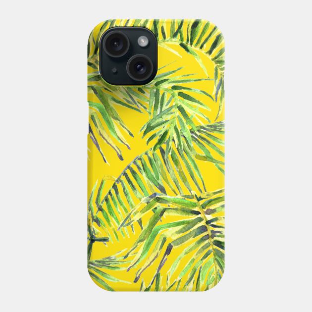 Seamless Watercolor tropic Phone Case by Olga Berlet