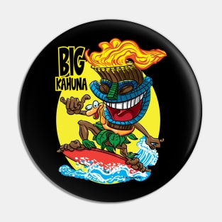 Big Kahuna Tiki Surfer Pin